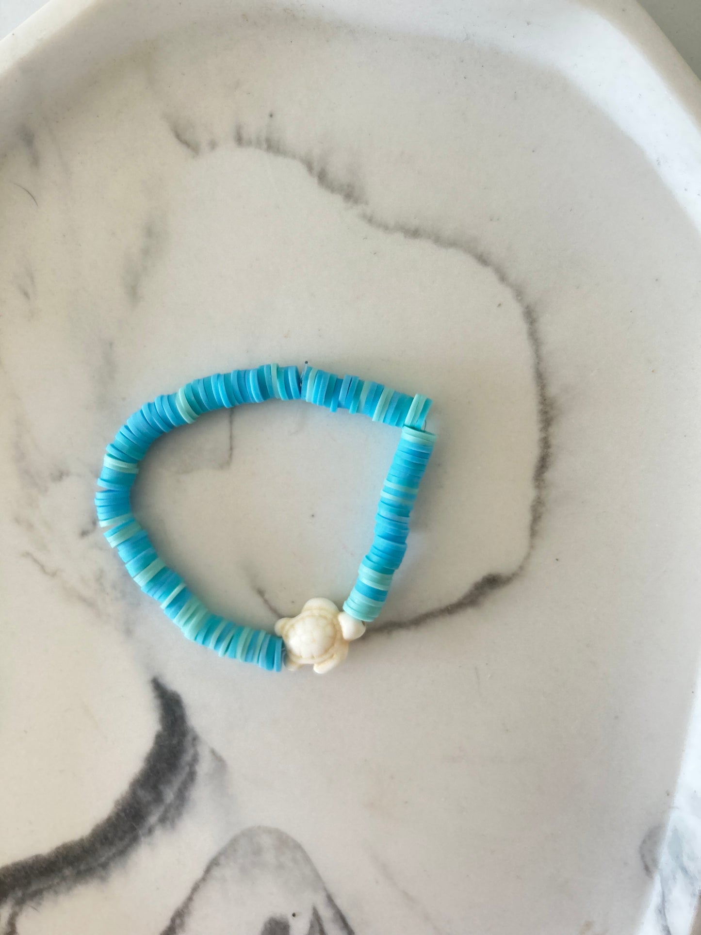 Sea turtle Clay bead Bracelet