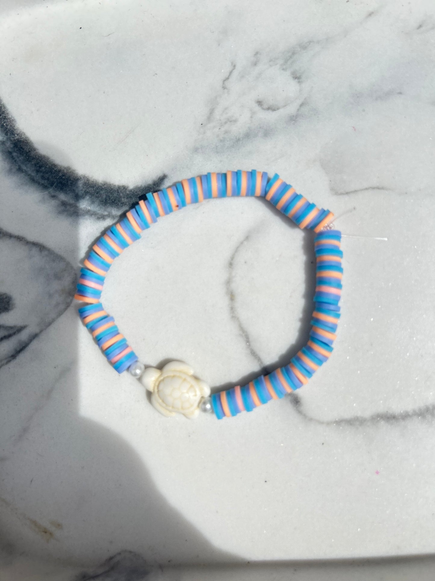 Sea turtle Clay bead Bracelet